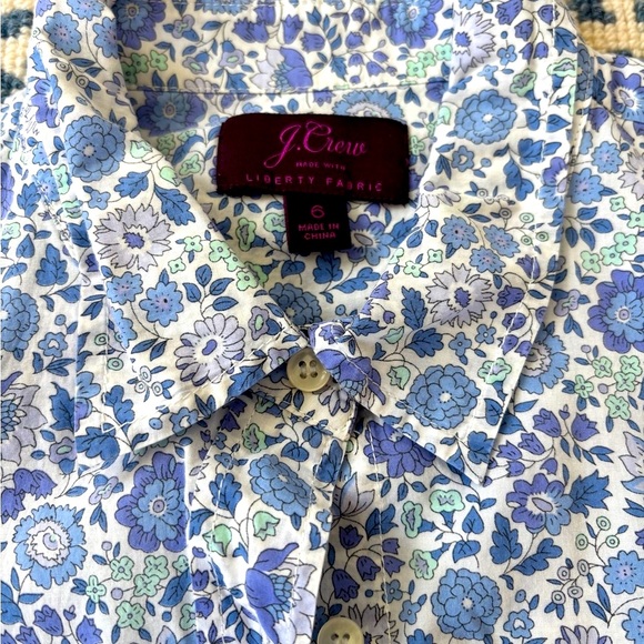 Women’s J. Crew Liberty of London Button Down Shirt - Picture 3 of 4